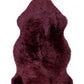 HomeRoots 2' x 3' Burgundy New Zealand Natural Sheepskin Rug