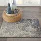 HomeRoots 2' x 3' Charcoal and Ivory Abstract Scatter Rug