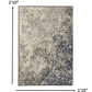 HomeRoots 2' x 3' Charcoal and Ivory Abstract Scatter Rug