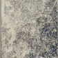 HomeRoots 2' x 3' Charcoal and Ivory Abstract Scatter Rug