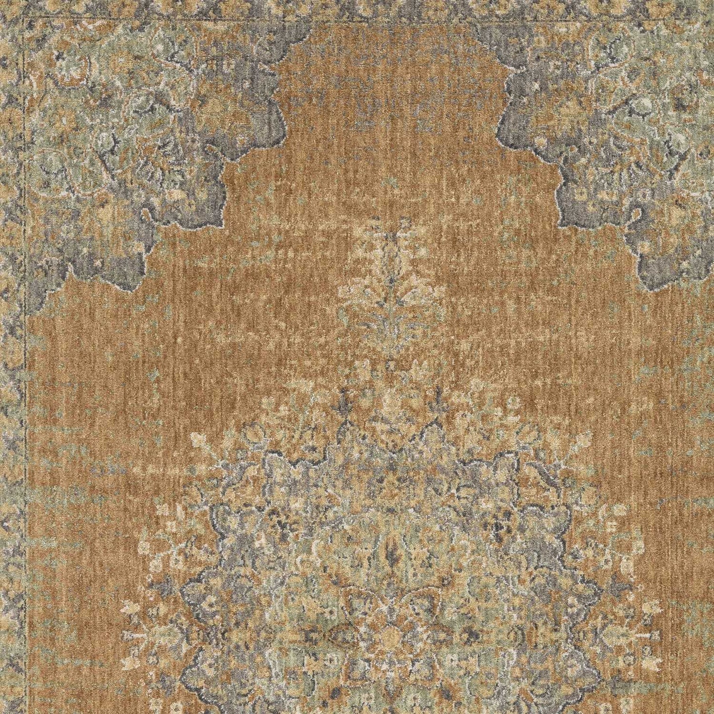 HomeRoots 2' x 3' Coffee Vintage Wool Accent Rug