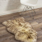 HomeRoots 2' x 3' Dark Cream New Zealand Natural Sheepskin Rug