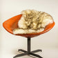 HomeRoots 2' x 3' Dark Cream New Zealand Natural Sheepskin Rug
