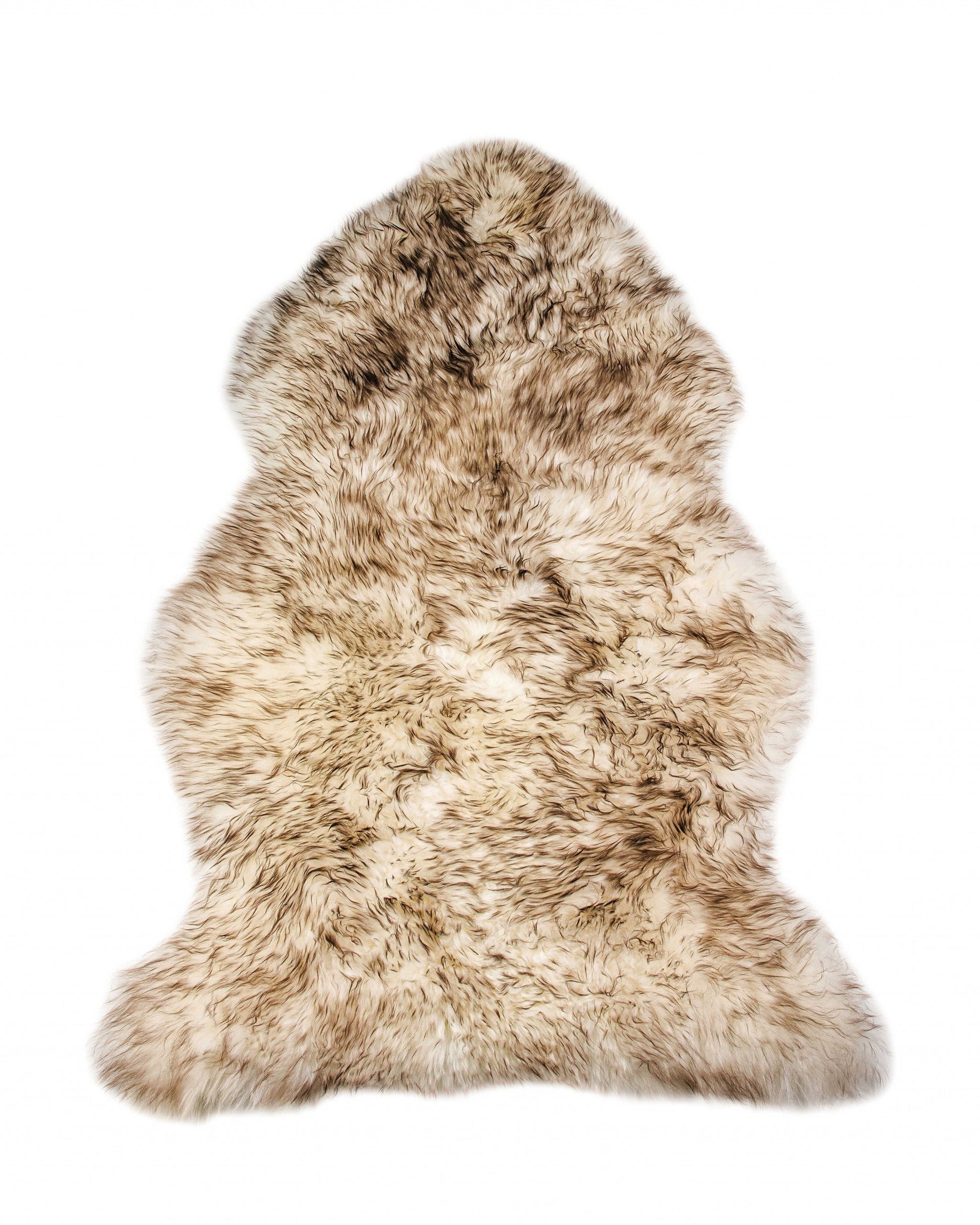 HomeRoots 2' x 3' Dark Cream New Zealand Natural Sheepskin Rug