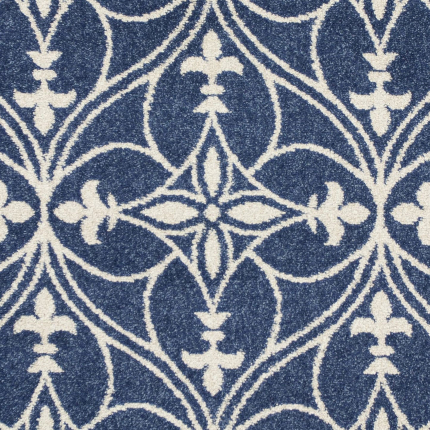 HomeRoots 2' x 3' Denim Classical UV Treated Accent Rug