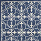 HomeRoots 2' x 3' Denim Classical UV Treated Accent Rug