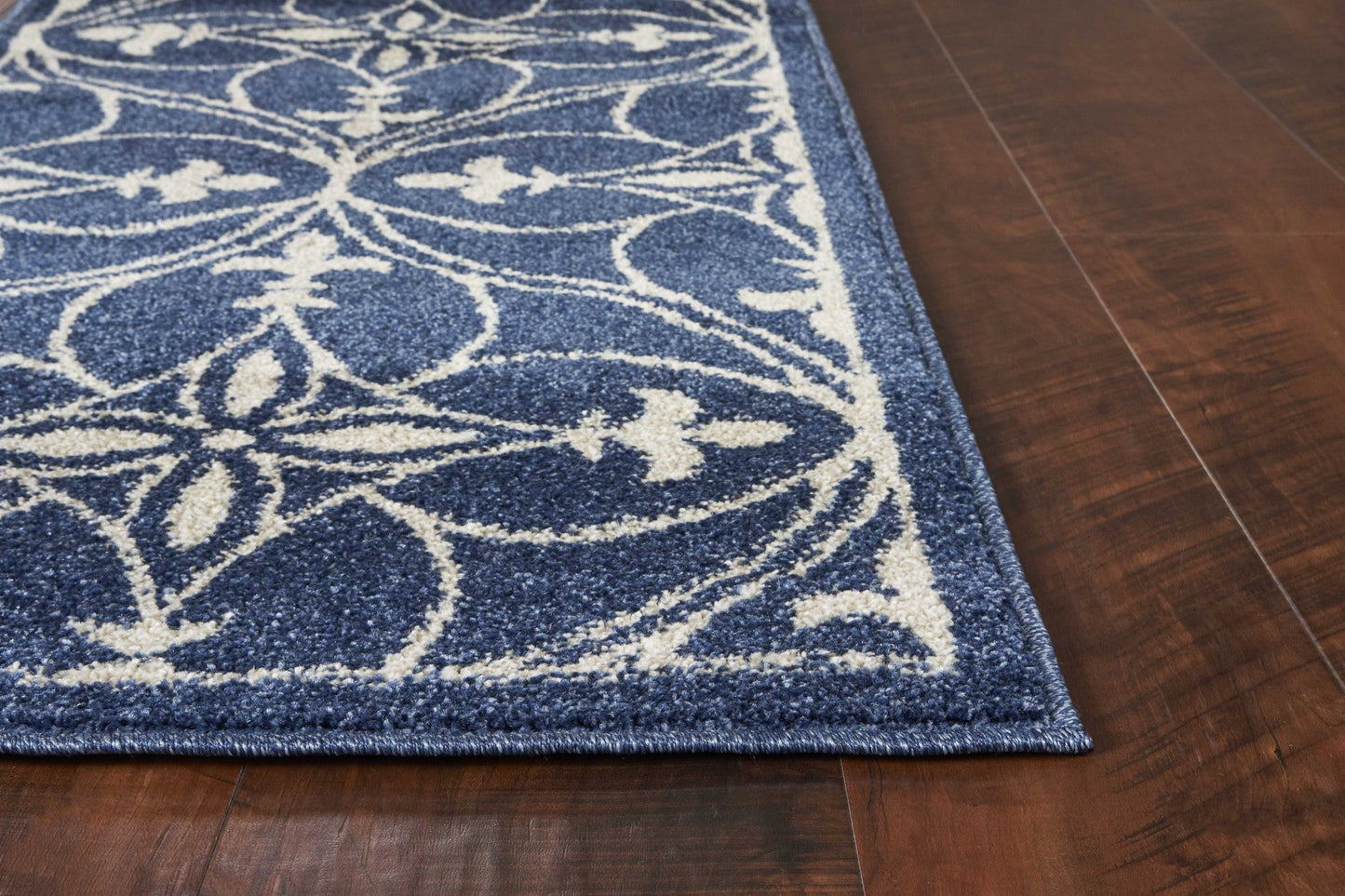 HomeRoots 2' x 3' Denim Classical UV Treated Accent Rug