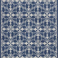 HomeRoots 2' x 3' Denim Classical UV Treated Accent Rug