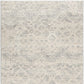 HomeRoots 2’ x 3’ Distressed Ikat Pattern Scatter Rug in Ivory Finish