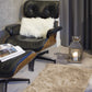 HomeRoots 2' x 3' Faux Fur Rectangular Area Rug in Tan Finish