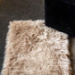 HomeRoots 2' x 3' Faux Fur Rectangular Area Rug in Tan Finish
