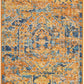 HomeRoots 2' x 3' Gold and Blue Antique Scatter Rug