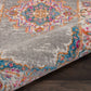 HomeRoots 2’ x 3’ Gray and Gold Medallion Scatter Rug