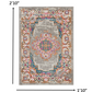 HomeRoots 2’ x 3’ Gray and Gold Medallion Scatter Rug