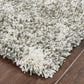 HomeRoots 2' x 3' Gray and Ivory Distressed Abstract Scatter Rug