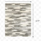 HomeRoots 2' x 3' Gray and Ivory Geometric Pattern Scatter Rug