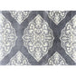 HomeRoots 2' x 3' Gray and Ivory Scallop Medallion Washable Floor Mat