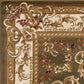 HomeRoots 2 x 3' Green Ivory Machine Woven Hand Carved Floral Medallion Indoor Accent Rug