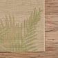 HomeRoots 2' x 3' Green Palms Indoor Outdoor Scatter Rug