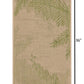 HomeRoots 2' x 3' Green Palms Indoor Outdoor Scatter Rug