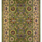 HomeRoots 2' x 3' Green Taupe Machine Woven Floral Traditional Indoor Accent Rug