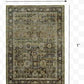 HomeRoots 2' x 3' Green and Brown Floral Area Rug