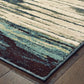 HomeRoots 2' x 3' Ivory Blue Gray Abstract Layers Indoor Accent Rug