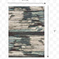 HomeRoots 2' x 3' Ivory Blue Gray Abstract Layers Indoor Accent Rug