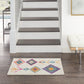 HomeRoots 2' x 3' Ivory Boho Jewels Geometric Scatter Rug