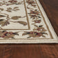 HomeRoots 2' x 3' Ivory Machine Woven Floral Vines Indoor Accent Rug