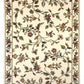 HomeRoots 2' x 3' Ivory Machine Woven Floral Vines Indoor Accent Rug