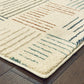 HomeRoots 2' x 3' Ivory Multi Neutral Tone Scratch Indoor Accent Rug