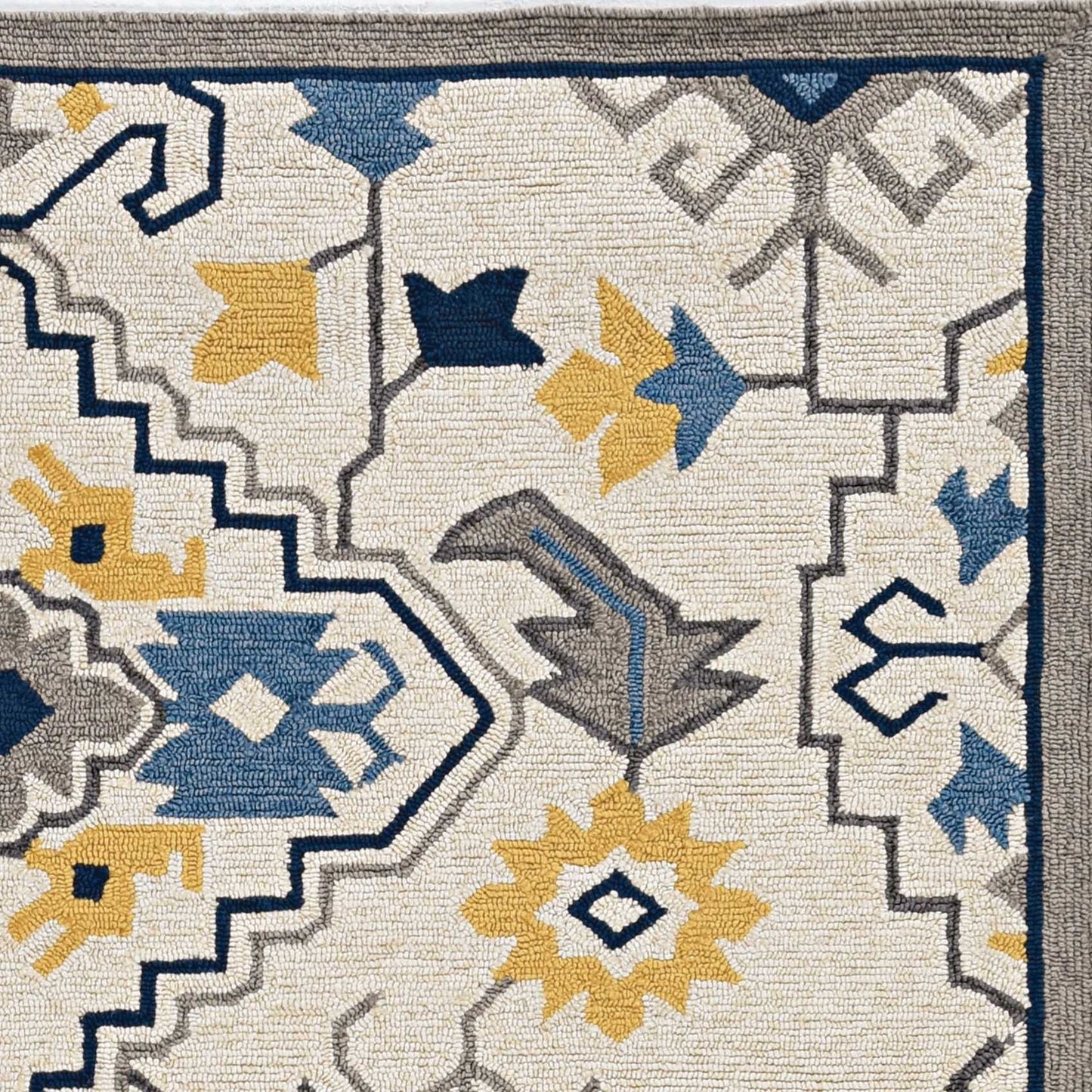 HomeRoots 2' x 3' Ivory Polypropylene Accent Rug