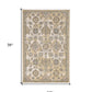 HomeRoots 2' x 3' Ivory Sand Vintage Wool Accent Rug