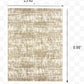 HomeRoots 2' x 3' Ivory and Gray Abstract Strokes Scatter Rug