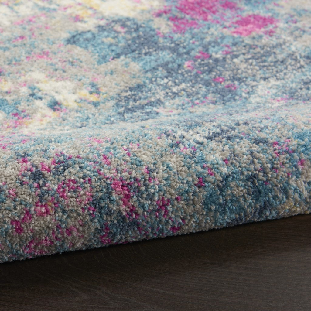 HomeRoots 2' x 3' Ivory and Multi Abstract Scatter Rug