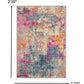 HomeRoots 2' x 3' Ivory and Multi Abstract Scatter Rug