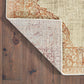 HomeRoots 2' x 3' Ivory and Pink Medallion Scatter Rug