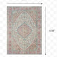 HomeRoots 2' x 3' Ivory and Pink Oriental Scatter Rug
