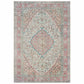 HomeRoots 2' x 3' Ivory and Pink Oriental Scatter Rug
