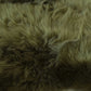 HomeRoots 2' x 3' Khaki Green New Zealand Natural Sheepskin Rug