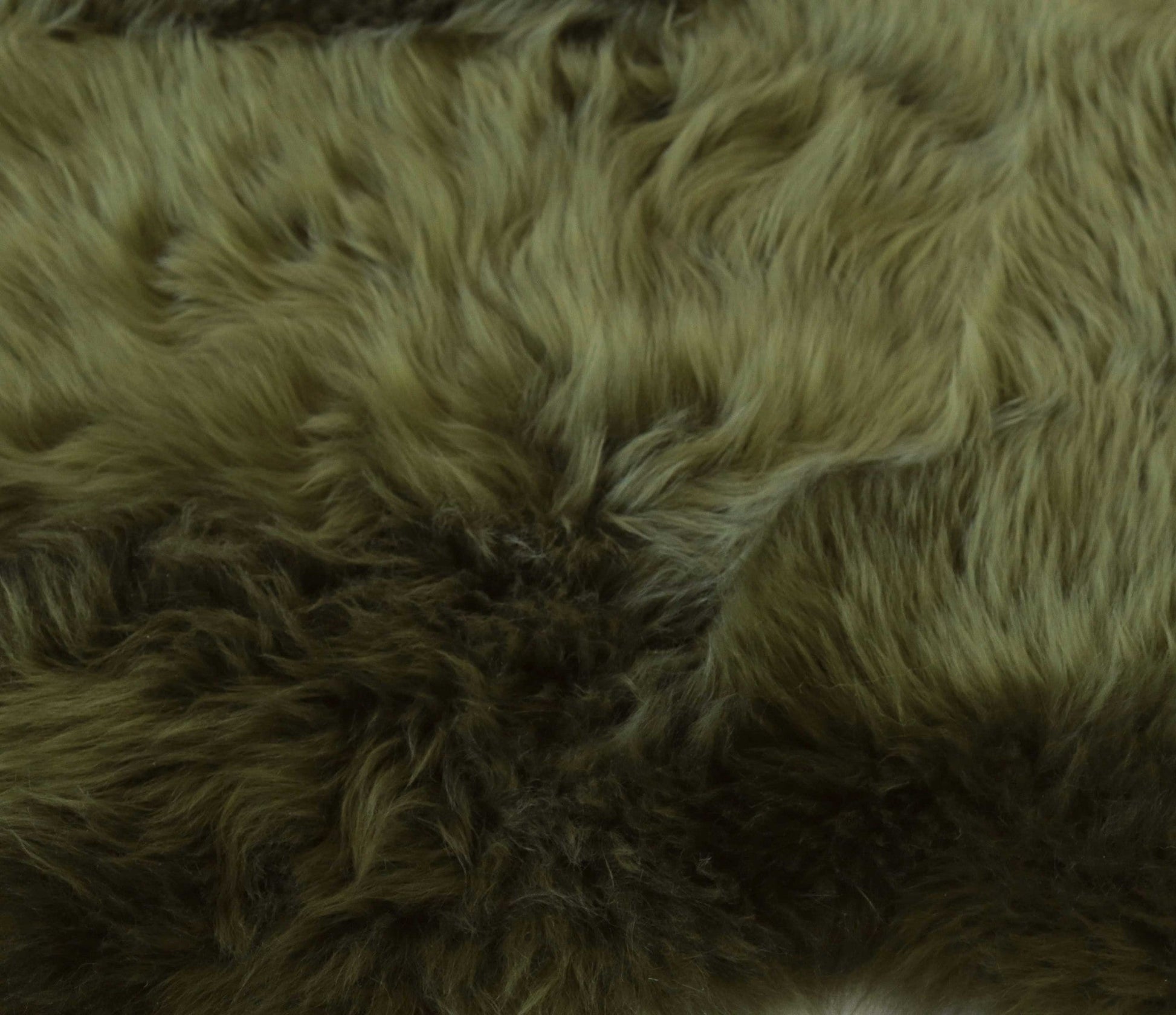 HomeRoots 2' x 3' Khaki Green New Zealand Natural Sheepskin Rug