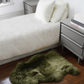 HomeRoots 2' x 3' Khaki Green New Zealand Natural Sheepskin Rug