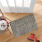 HomeRoots 2' x 3' Modern Geo Lines in Squares Washable Floor Mat