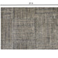 HomeRoots 2' x 3' Modern Geo Lines in Squares Washable Floor Mat