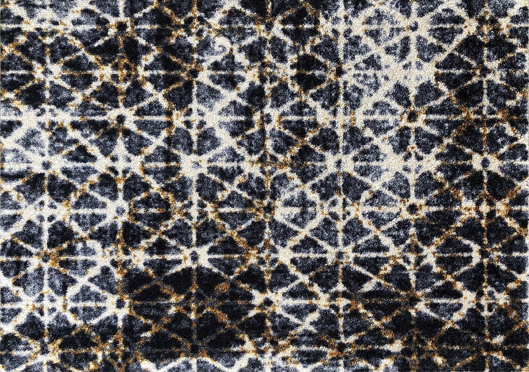 HomeRoots 2' x 3' Modern Ombre Geo Washable Floor Mat