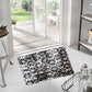 HomeRoots 2' x 3' Modern Ombre Geo Washable Floor Mat