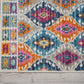 HomeRoots 2' x 3' Multicolor Ogee Pattern Scatter Rug