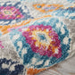 HomeRoots 2' x 3' Multicolor Ogee Pattern Scatter Rug
