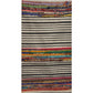 HomeRoots 2' x 3' Multicolored Striped Chindi Scatter Rug